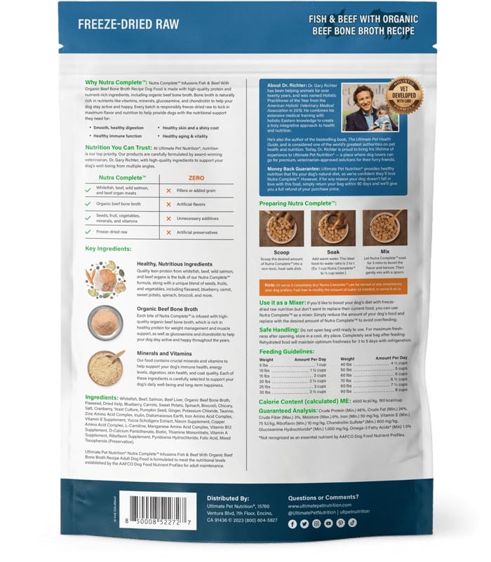 Nutra Complete Infusions : sachet réhydraté équivaut à environ 7 portions