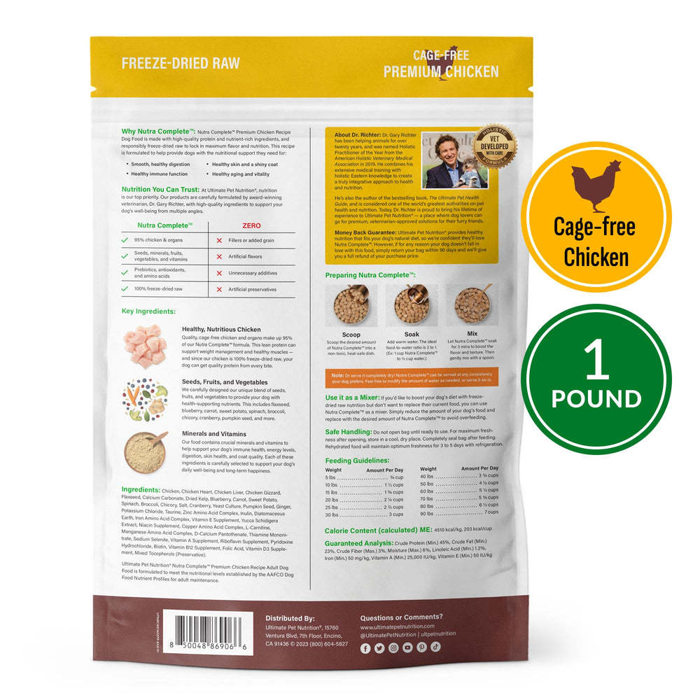 Nutra Complete comme mélange – ajoutez à l’alimentation existante
