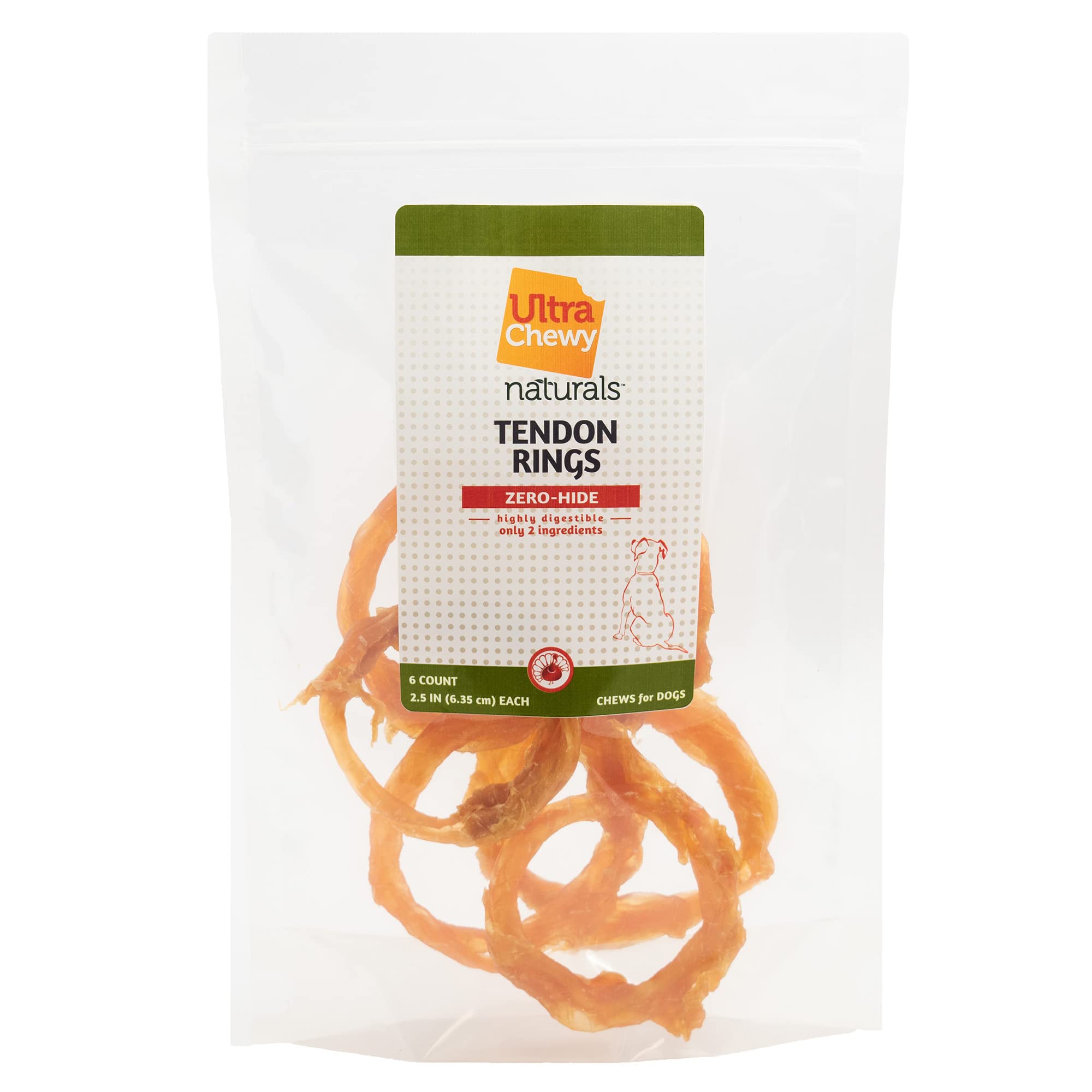 Ultra Chewy alternative au cuir cru pour chiens, tendon de dinde.