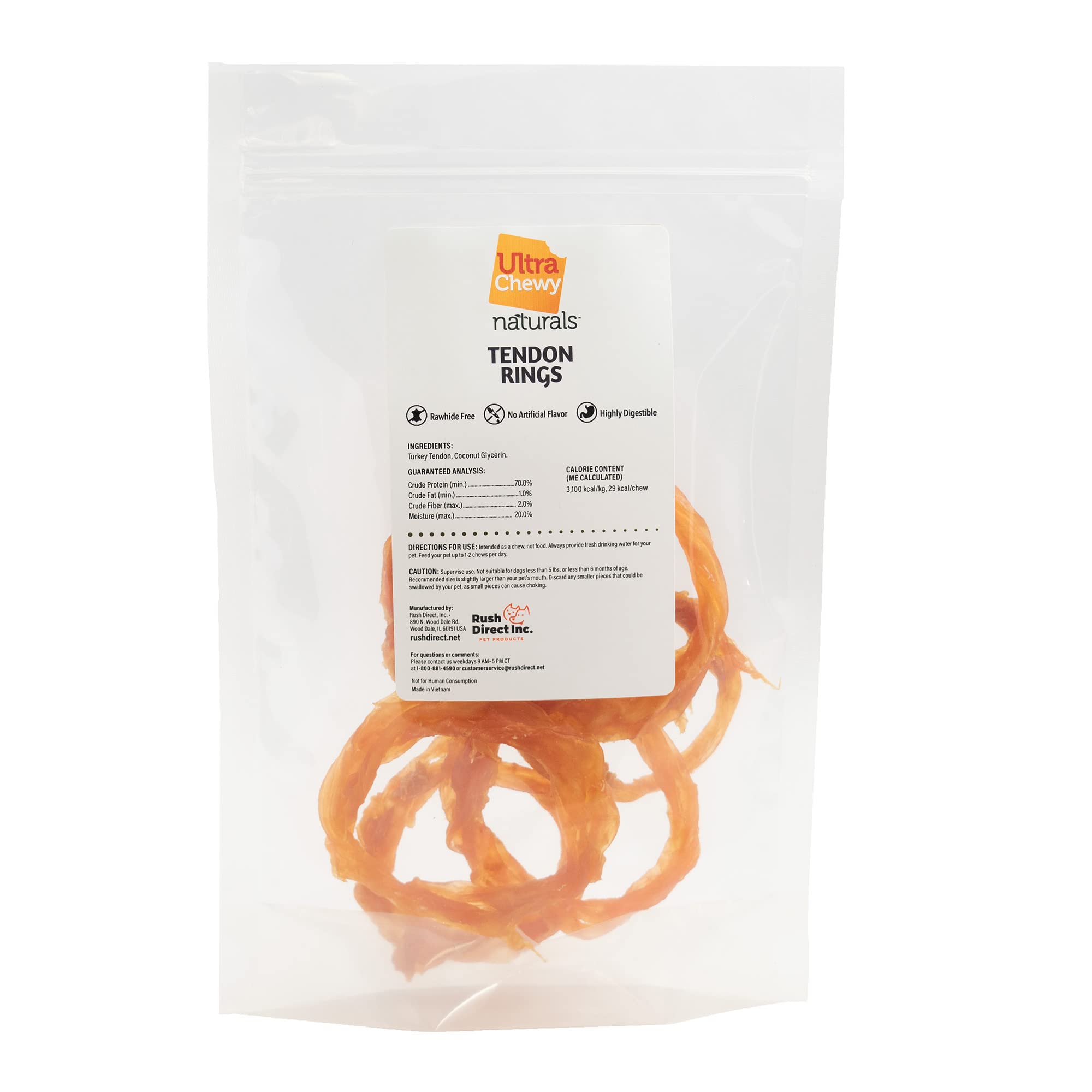 Ultra Chewy mode de vie actif, snack pratique et sain avec tendon de dinde.