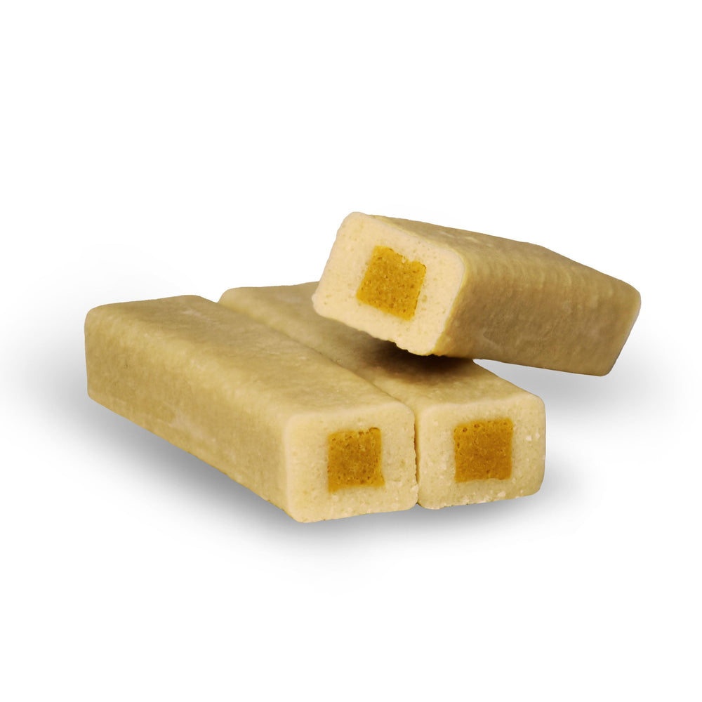 Ultra Chewy Mini Double Treat Bones – fabriqué aux États‑Unis, contrôle qualité.