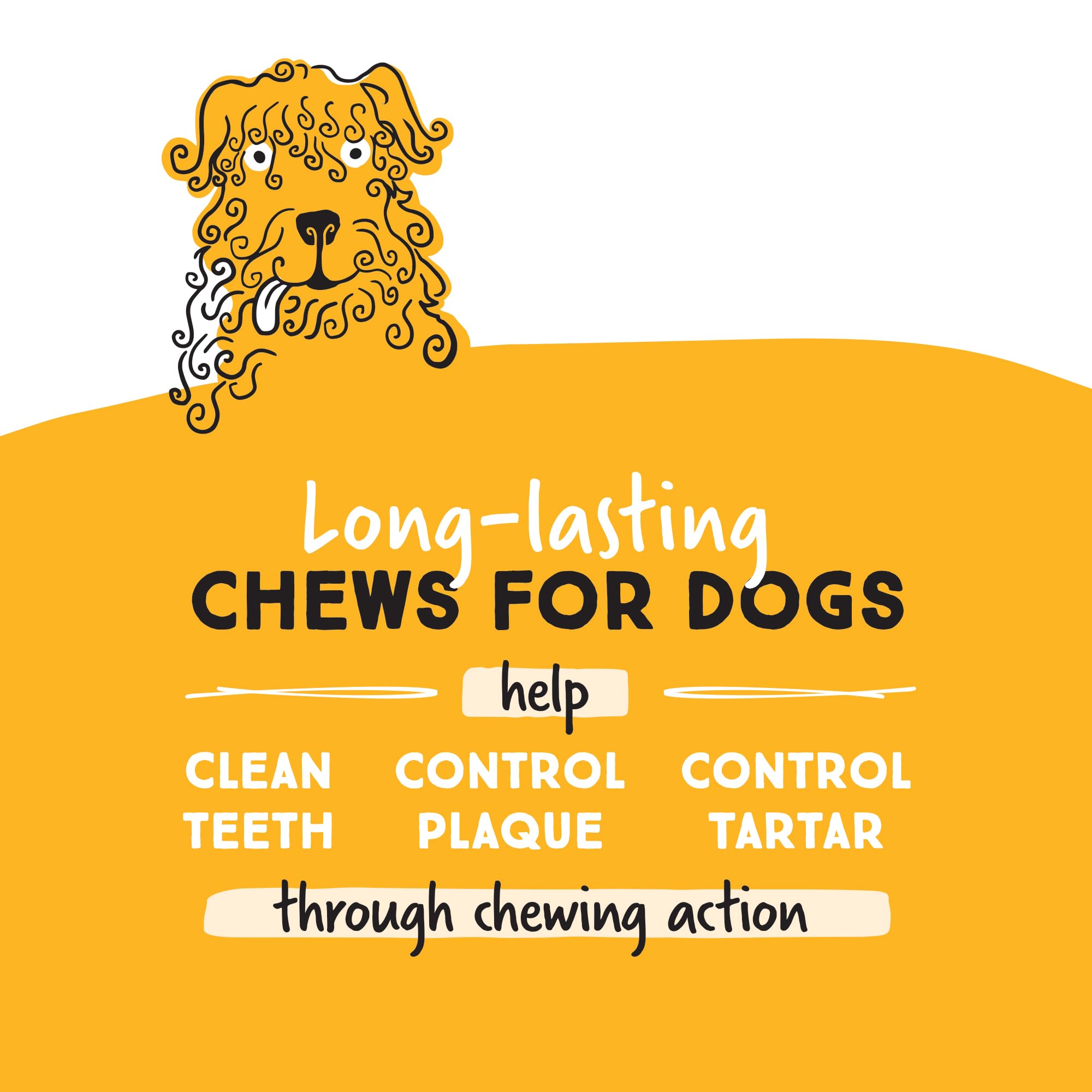 Ultra Chewy Mini Double Treat Bones exterieure robuste: une mastication qui dure.