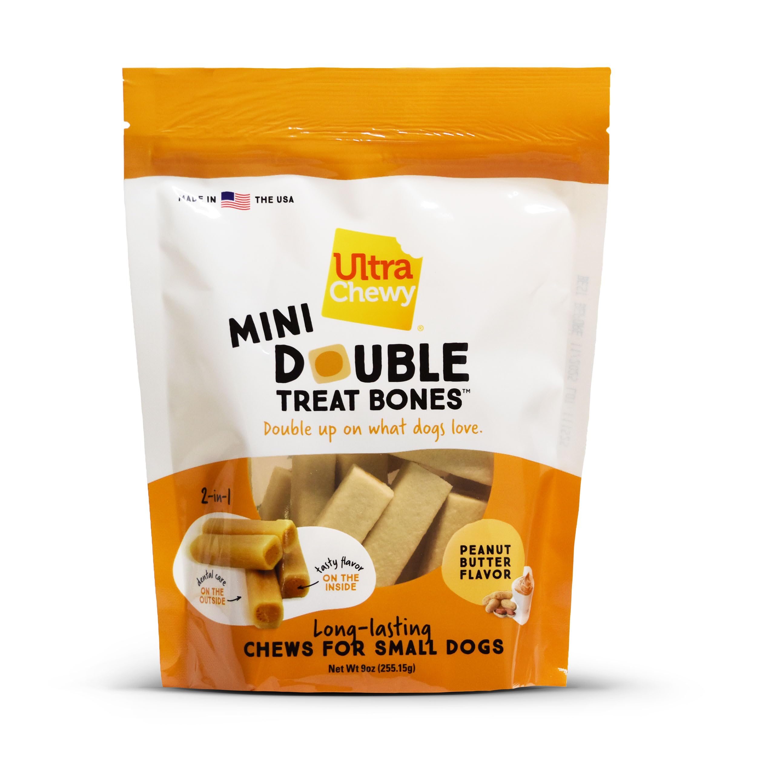 Ultra Chewy Mini Os Double morsure durable pour le plaisir de mâcher