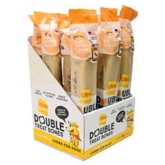 Ultra Chewy Os Double Fr Beurre d'Arachide — emballage pratique pour voyages canins.