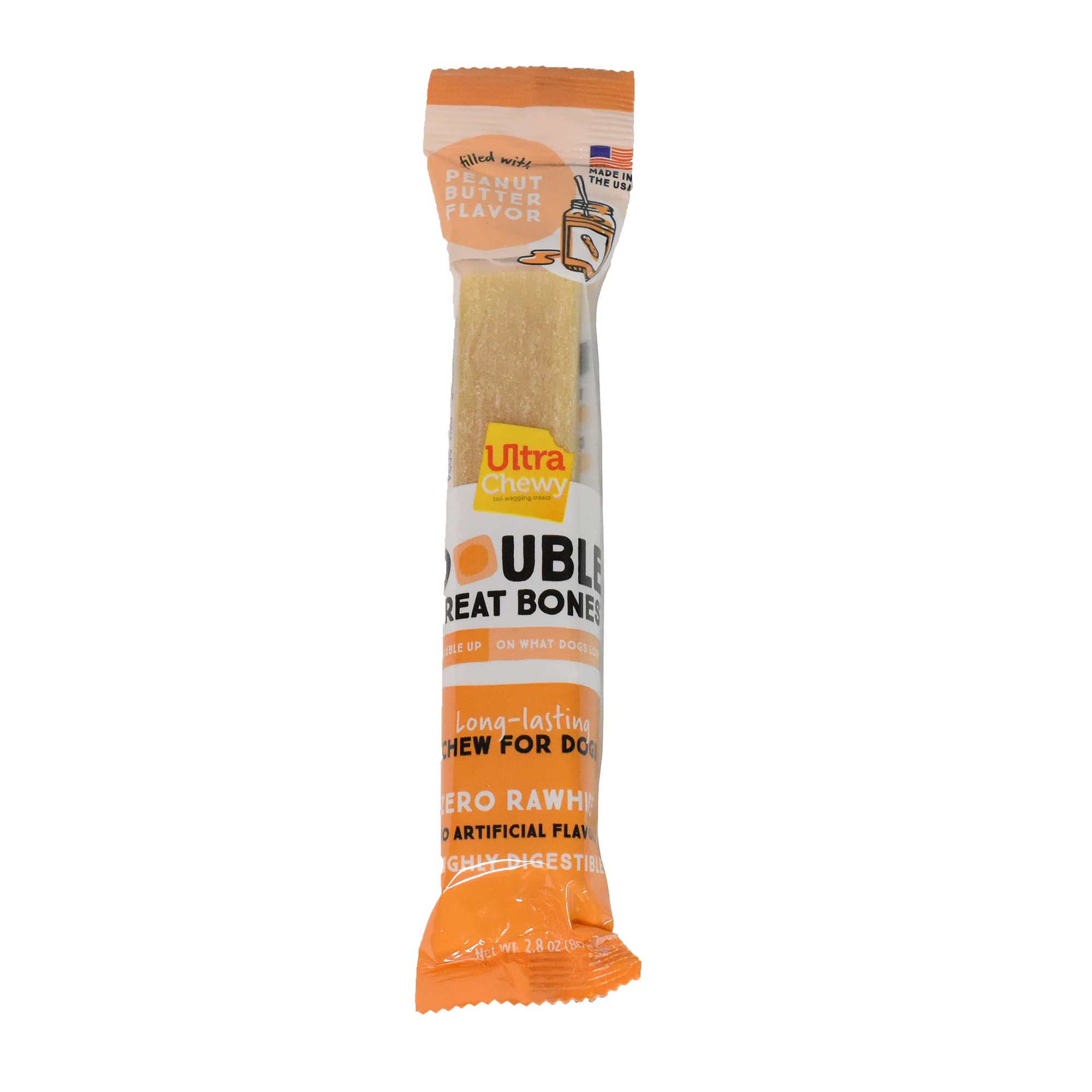 Ultra Chewy Os Double Fr formulation hautement digestible sans cuir brut.