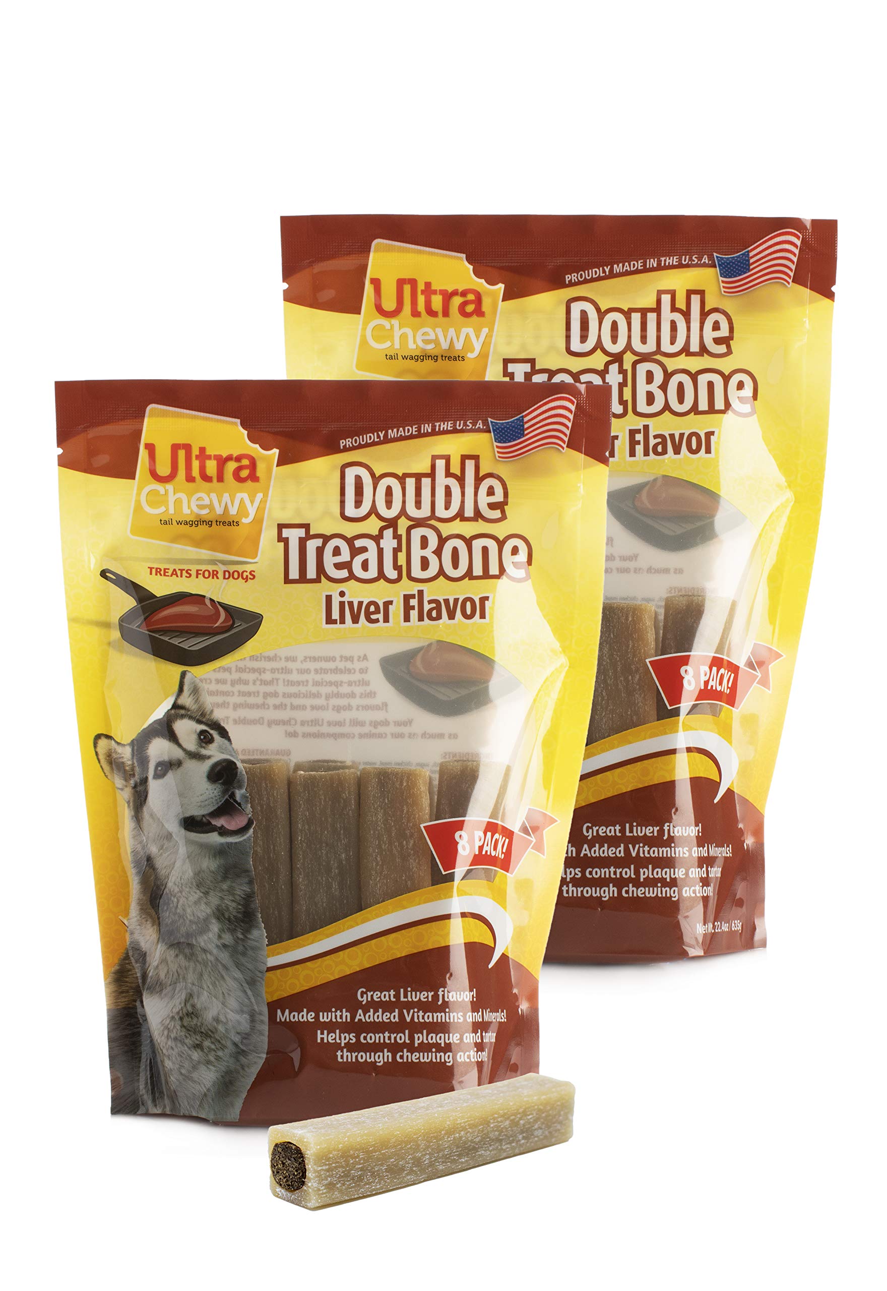 Ultra Chewy os double friandises : favorise la mastication et détend après l'activité