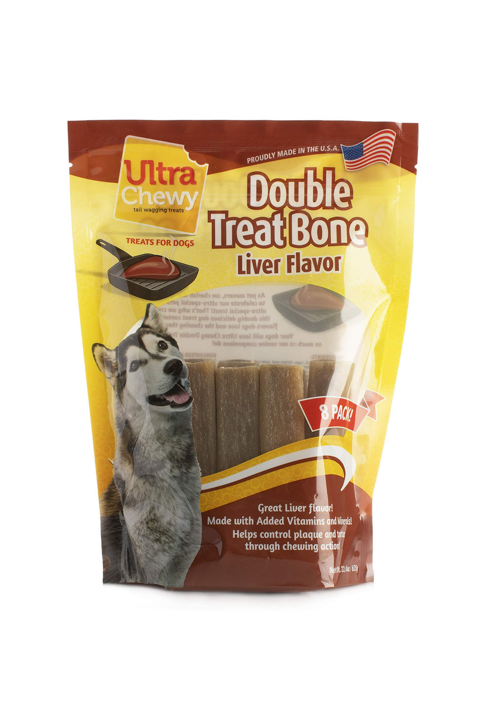 Ultra Chewy os double friandises: parfum et goût agréables qui engagent le chien