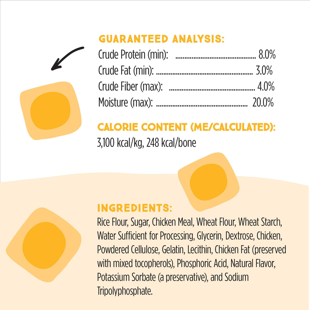 Ultra Chewy Os Double Friandises au Poulet – fabriqué aux États-Unis, sans cuir