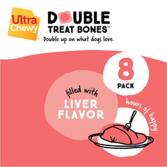 Ultra Chewy Os Double Treat: emballage portable, pratique en déplacement.
