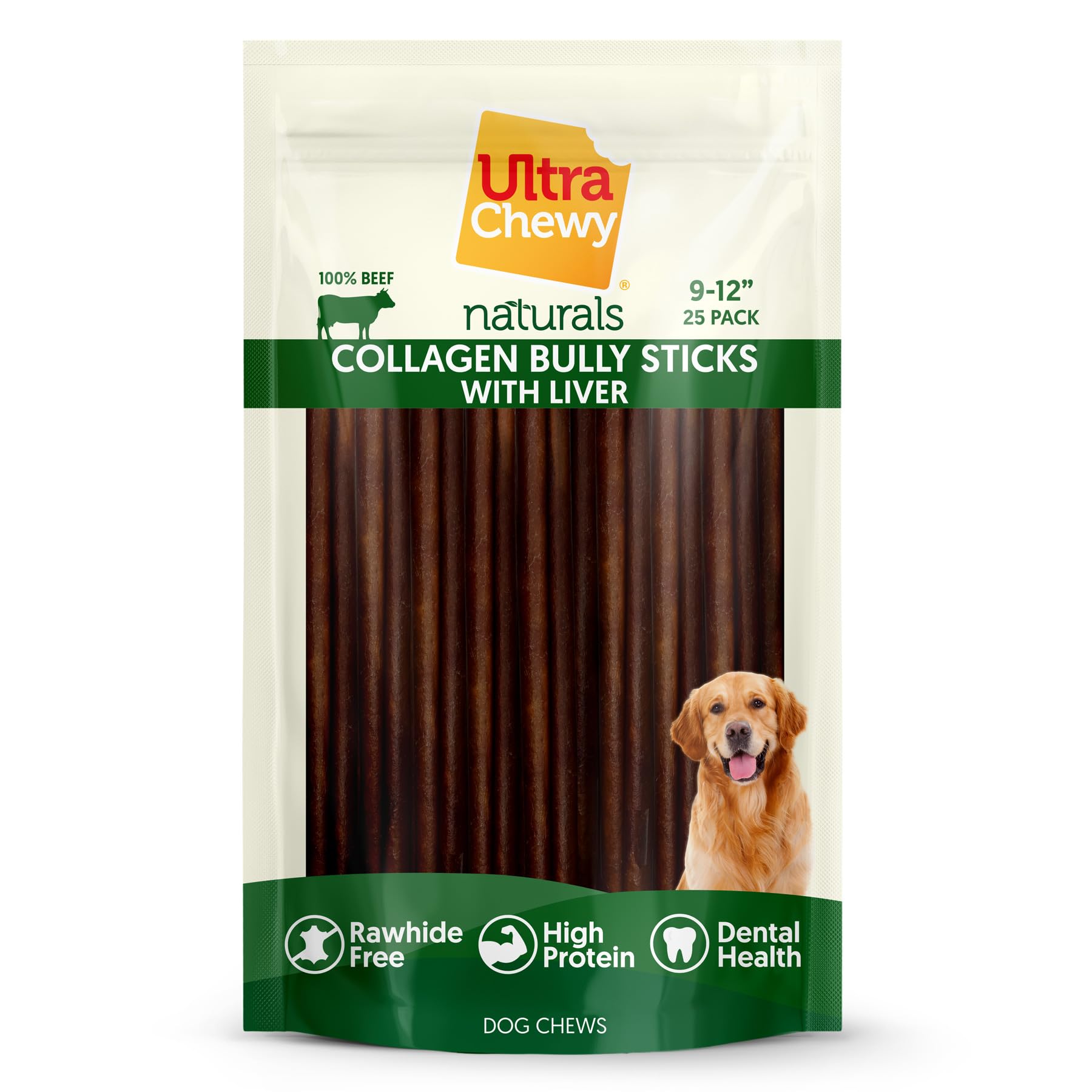 Ultra Chewy Stick de collagène, convient au chien actif et joueur