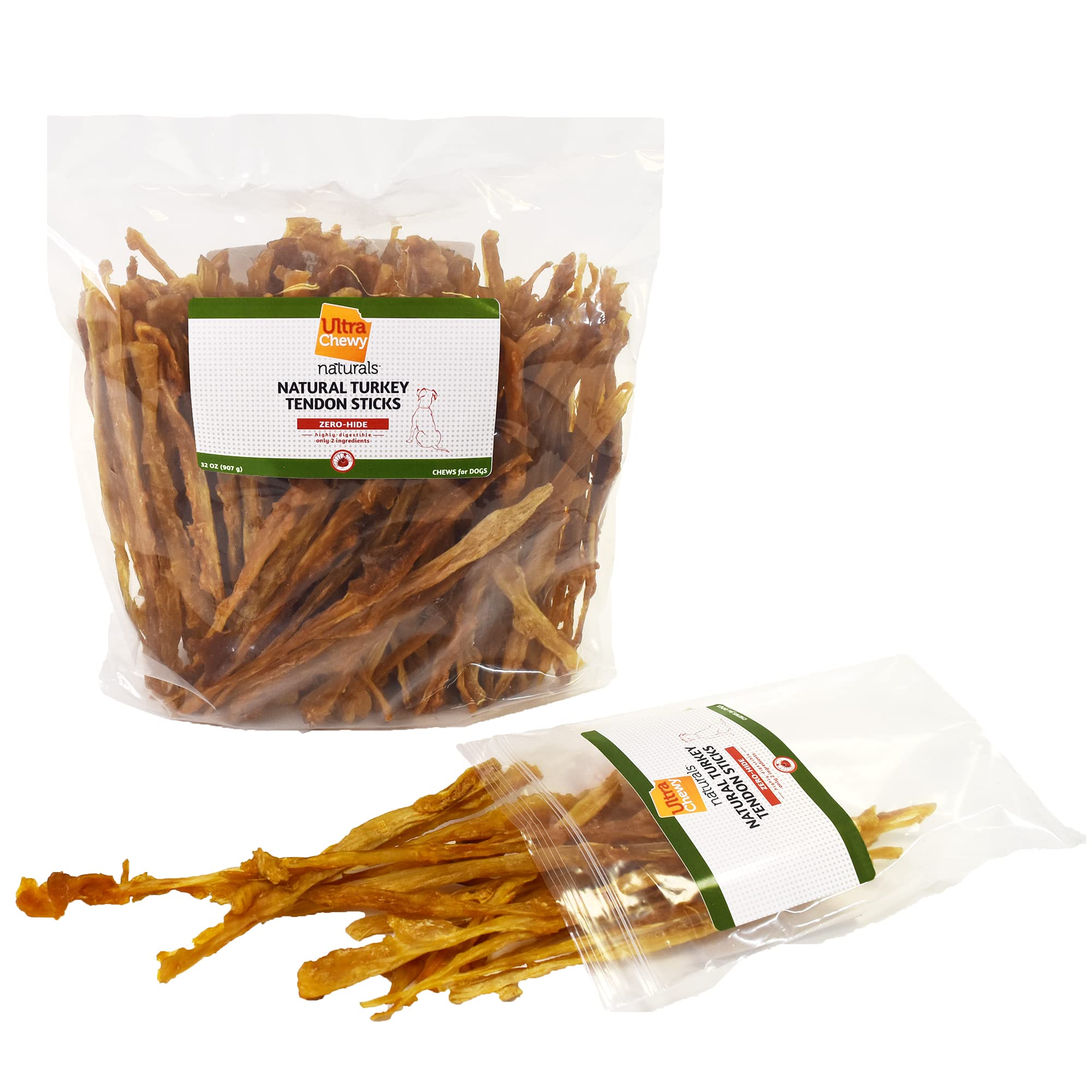 Ultra Chewy tendon dinde – parfait pour entraînement et récompenses.