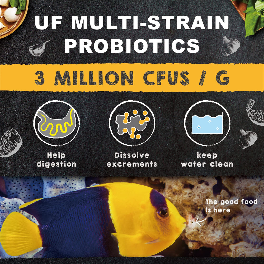 Ultra Fresh Alimentation Rapide – granules adaptés pour petits poissons marins.