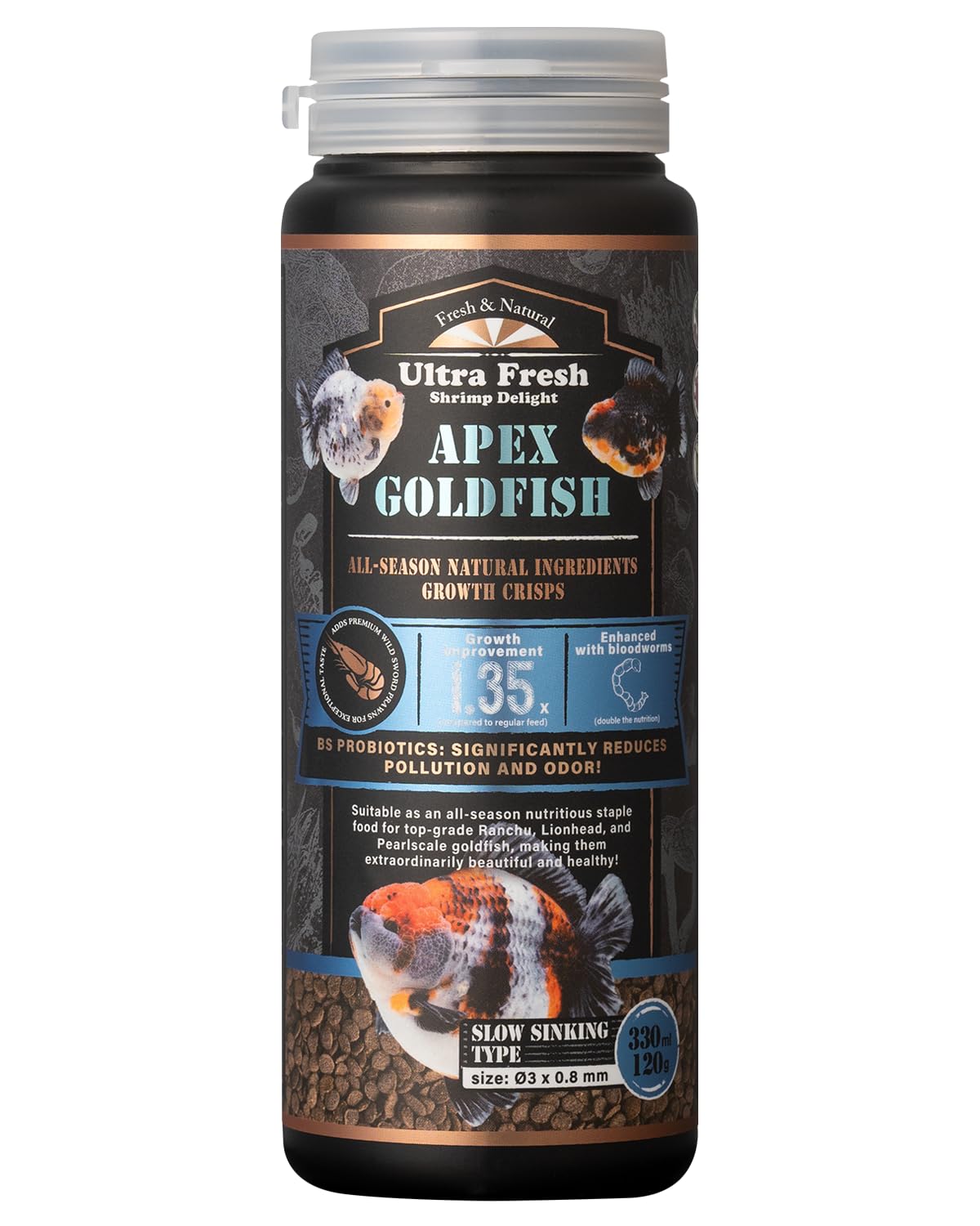 Ultra Fresh Apex granules-lents : granulés faciles à digérer pour poissons rouges