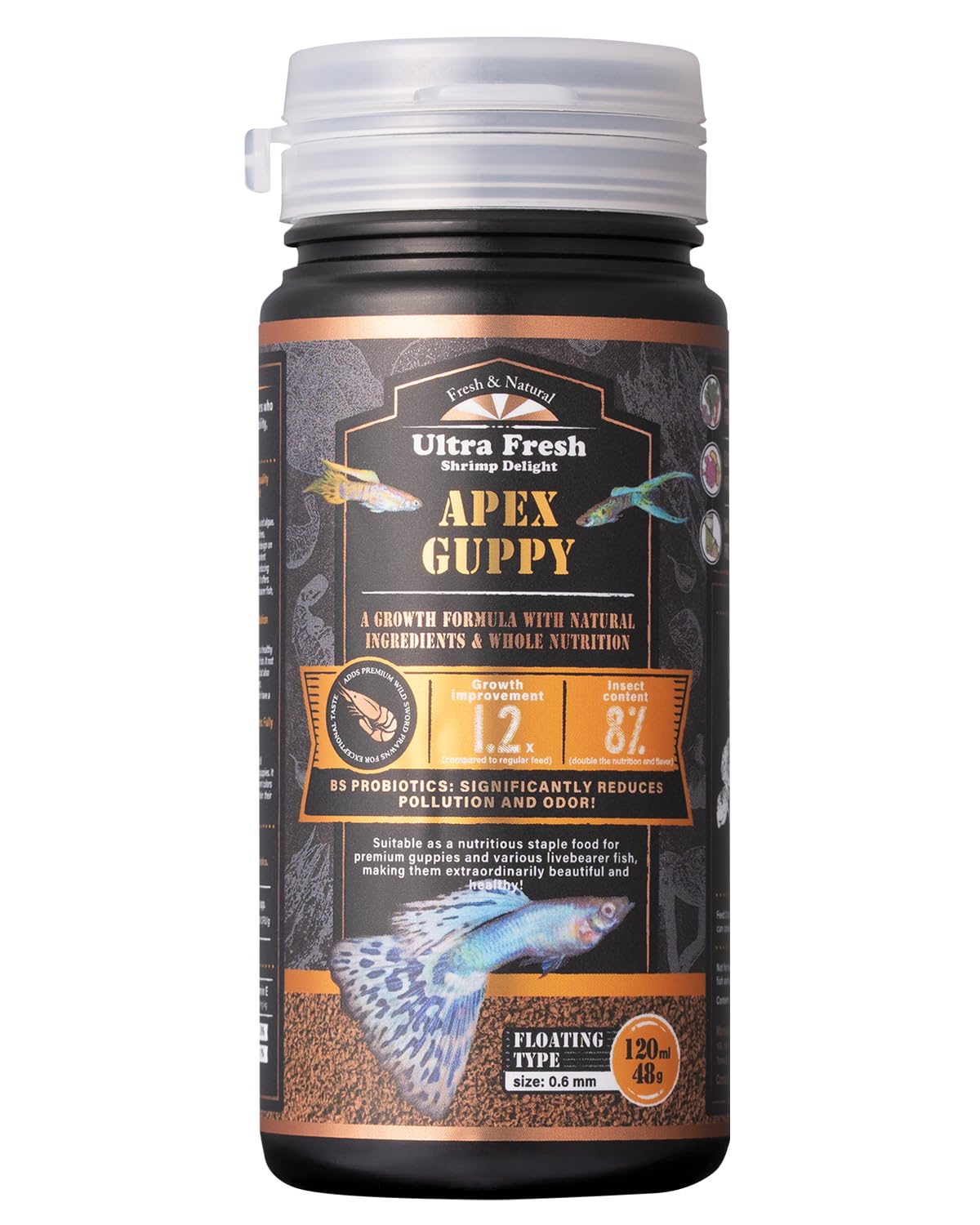 Ultra Fresh Apex Guppy – versement facile pour nourrir vos guppys