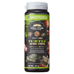 Ultra Fresh Bâton Nutri Tortue saveur crevettes-sabre sauvage stimule l'appétit des tortues aquatiques.