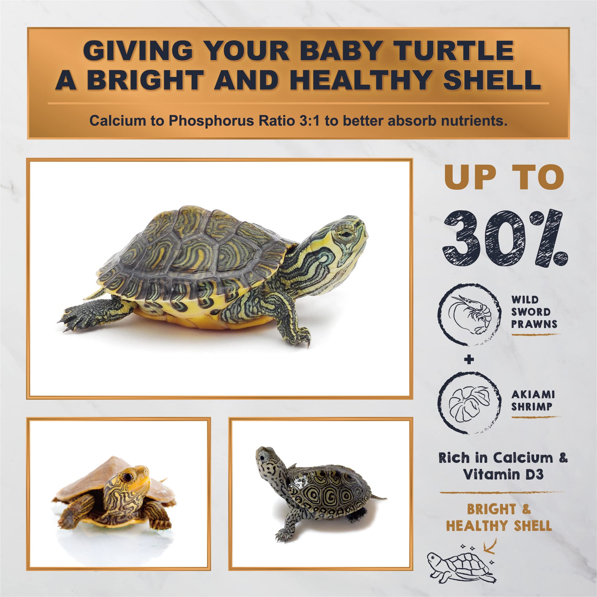 Ultra Fresh Calcium et vitamine D pour tortue, maintien de la structure et vitalite de la coquille.