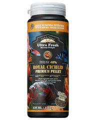 Ultra Fresh Cichlid pellets en emballage, format pratique pour nourrir vos poissons