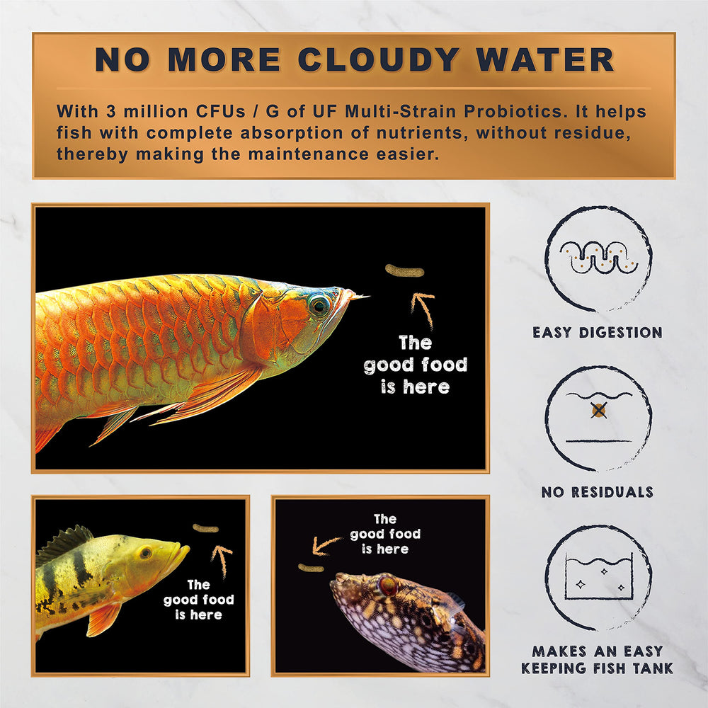 Ultra Fresh Monster Food: poissons actifs pendant le nourrissage grâce au stick.