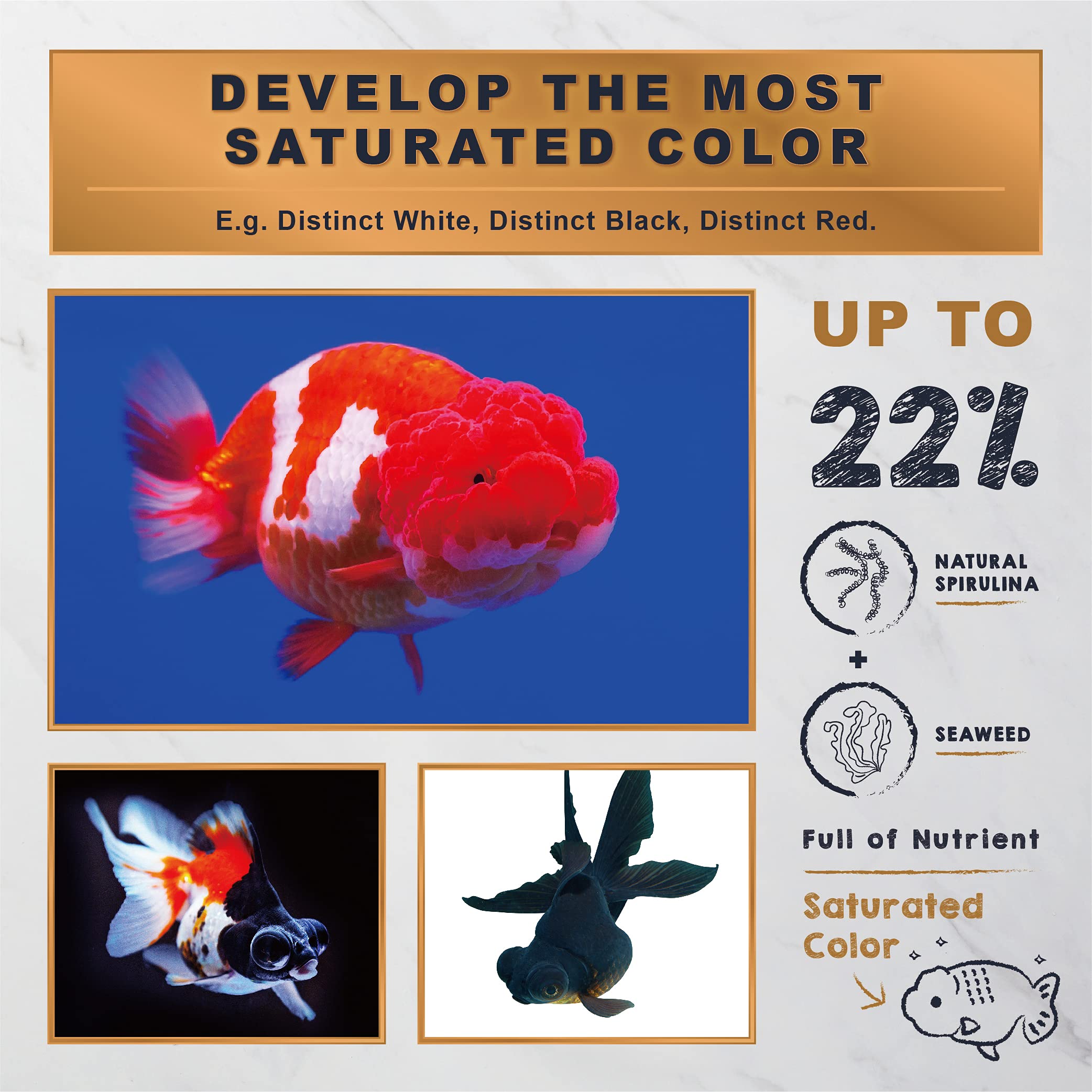 Ultra Fresh Goldfish formule eau claire, eau visiblement plus limpide.