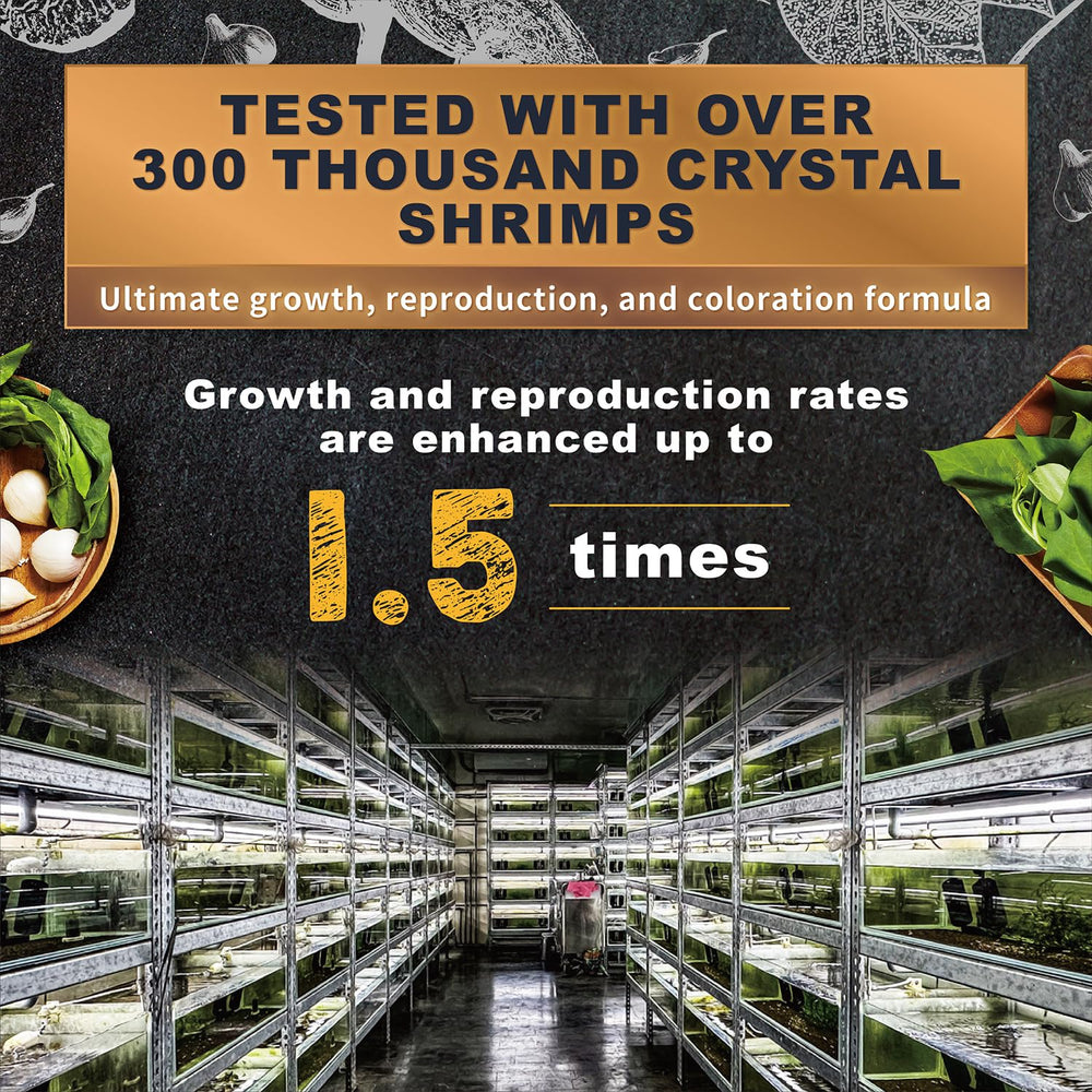 Ultra Fresh : crevettes dans l'aquarium montrant couleur et vitalité.