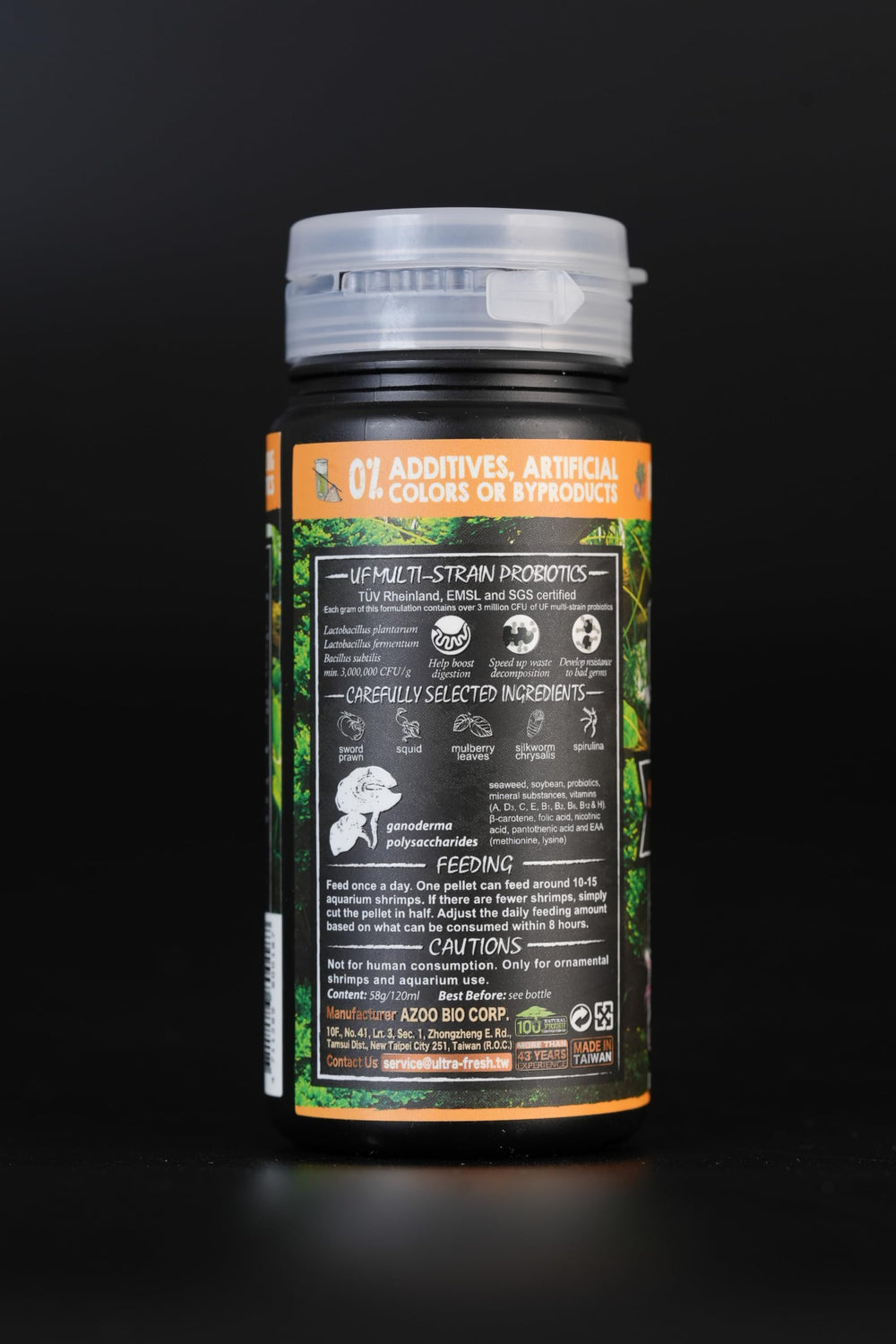 Ultra Fresh : exemple de portion adaptée selon le nombre de crevettes.