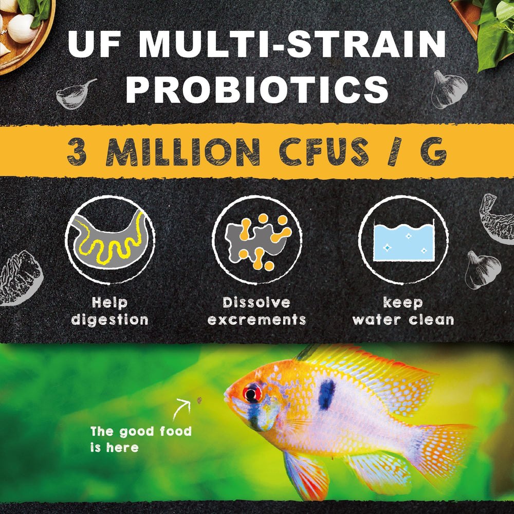 Ultra Fresh pellets lentement coulants: faciles à manger pour discus et poissons moyens