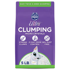 Ultra litière en cristaux sans poussière pour chat, intérieur plus propre.