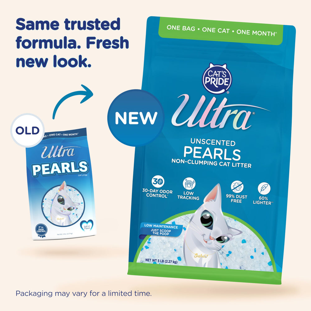 ULTRA Ultra Pearls litière douce sur les pattes des chats