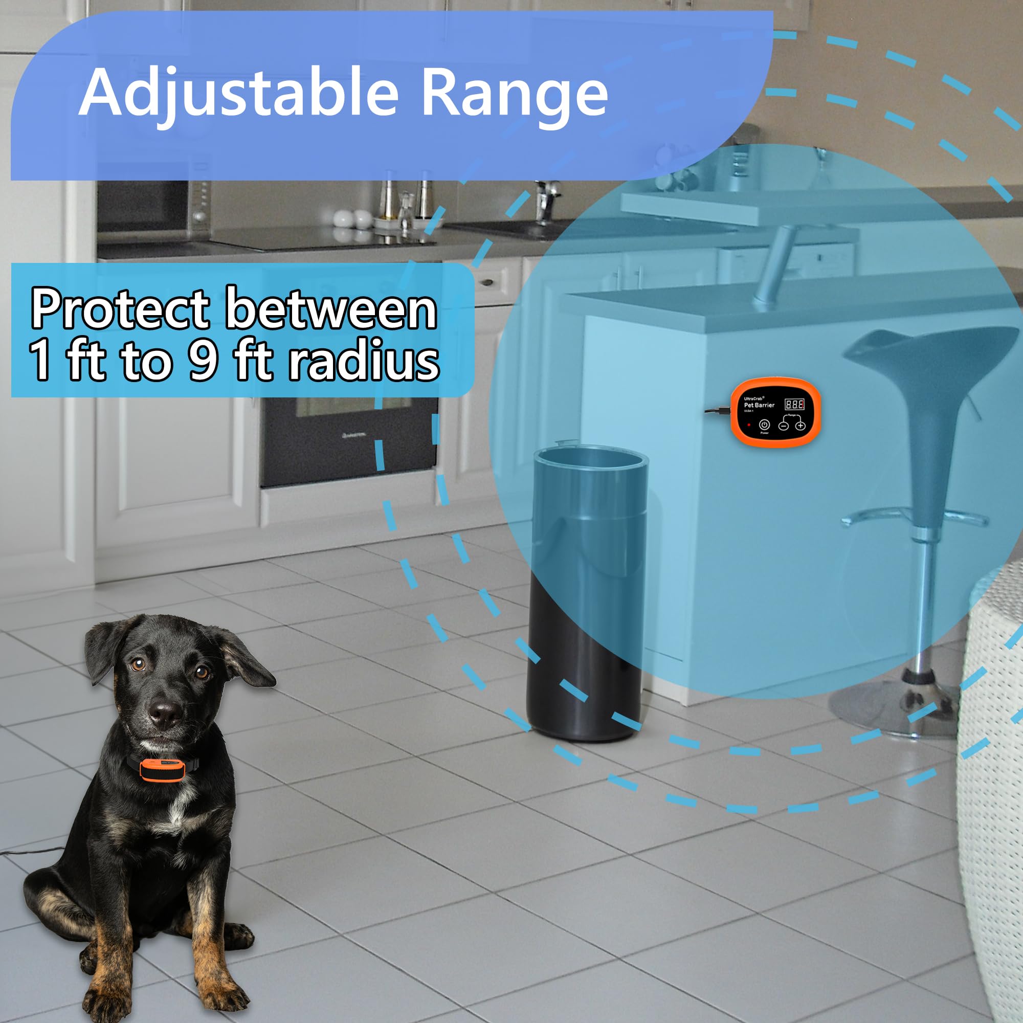 UltraCrab récepteur rechargeable prêt à l'emploi pour chien