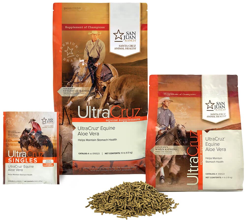 UltraCruz aloe vera granule emballage pratique, pré-mesurées pour des portions constantes.