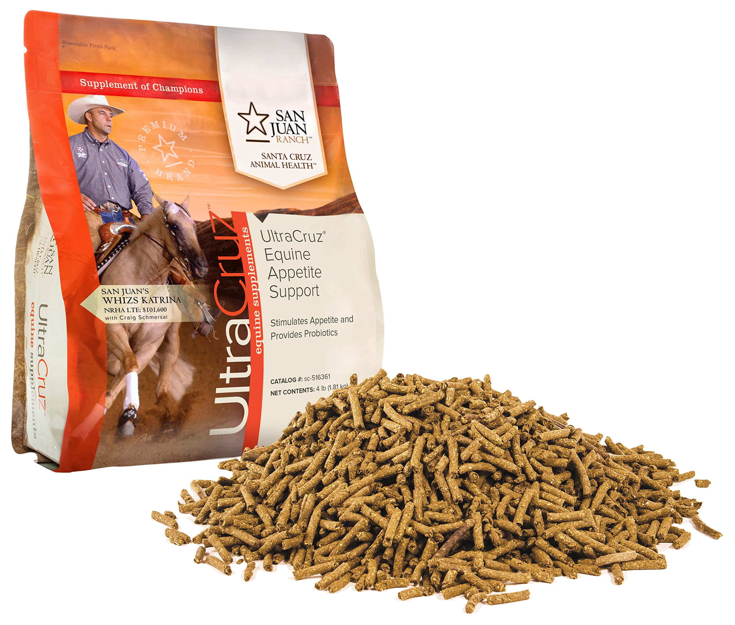 UltraCruz Appetit Équin – pellets faciles à administrer et soutiennent l'appétit