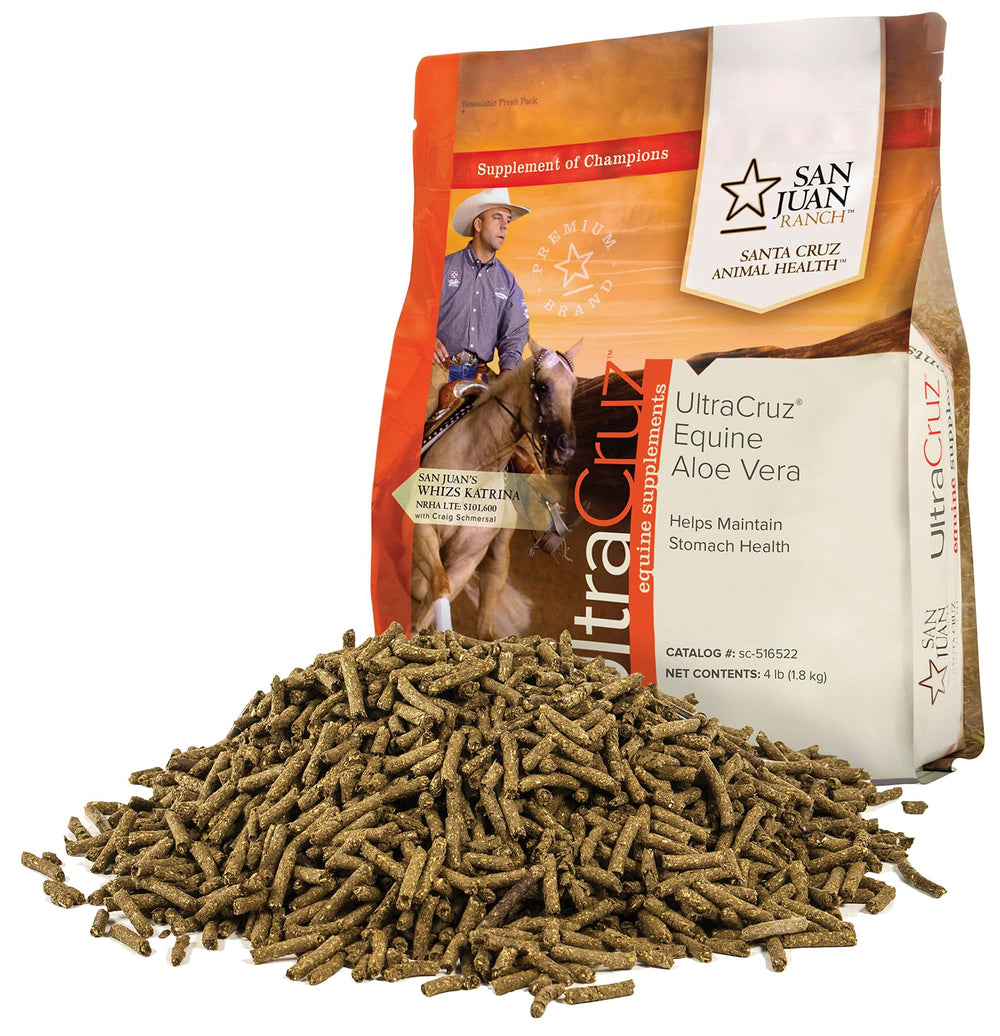 UltraCruz cheval aloe vera granule-digestion: soutien digestif quotidien pour les performances.
