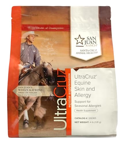 UltraCruz Cheval Peau Allergie – poudre: facile à ajouter à l’alimentation.