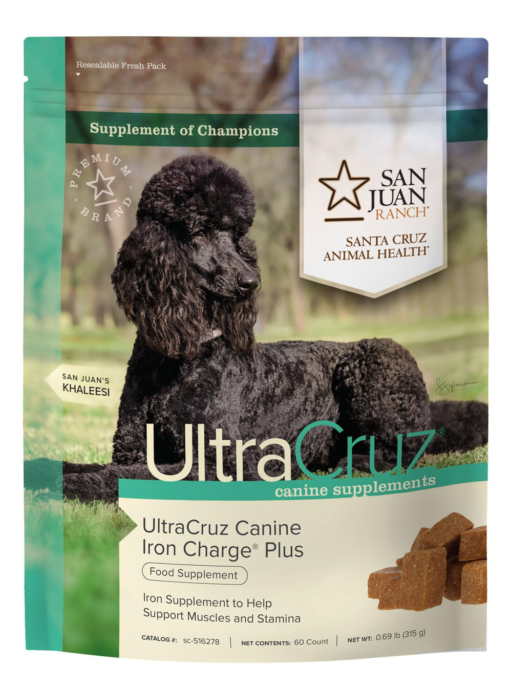 UltraCruz Iron Charge Plus friandises à texture douce pour chien.