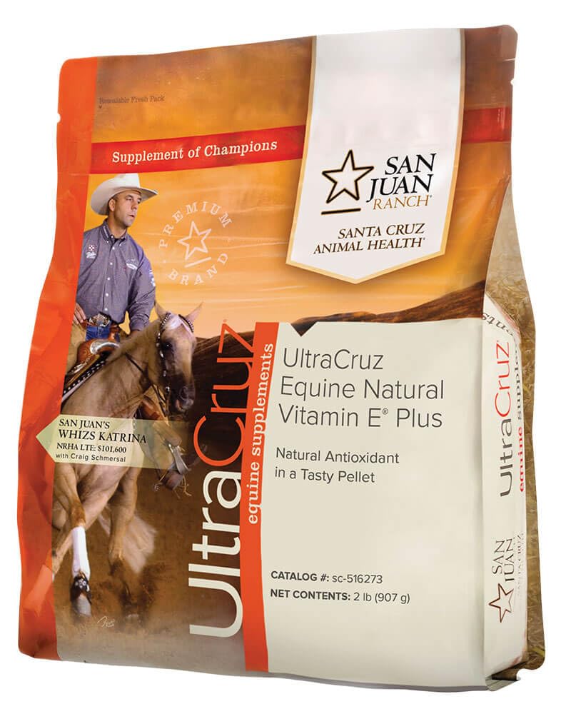 Étiquette UltraCruz affichant les propriétés antioxydantes et les détails du produit.