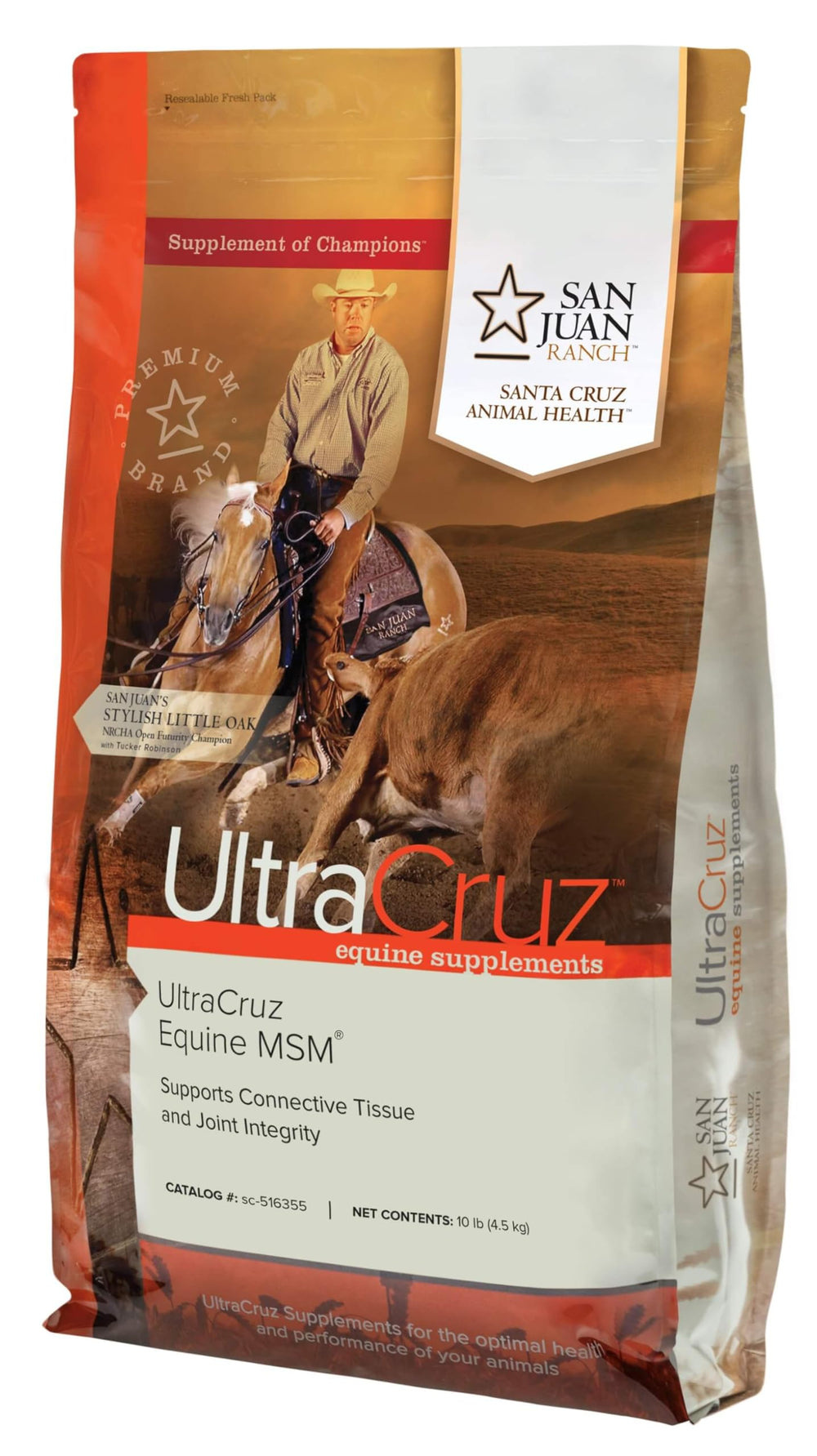 UltraCruz Équine MSM – sac de 10 livres, solution pratique pour l’alimentation quotidienne