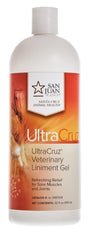 UltraCruz Liniment équin – application du gel pour soulager les muscles après l effort