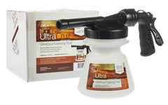 Outil moussant UltraCruz en action pour un lavage rapide des animaux.