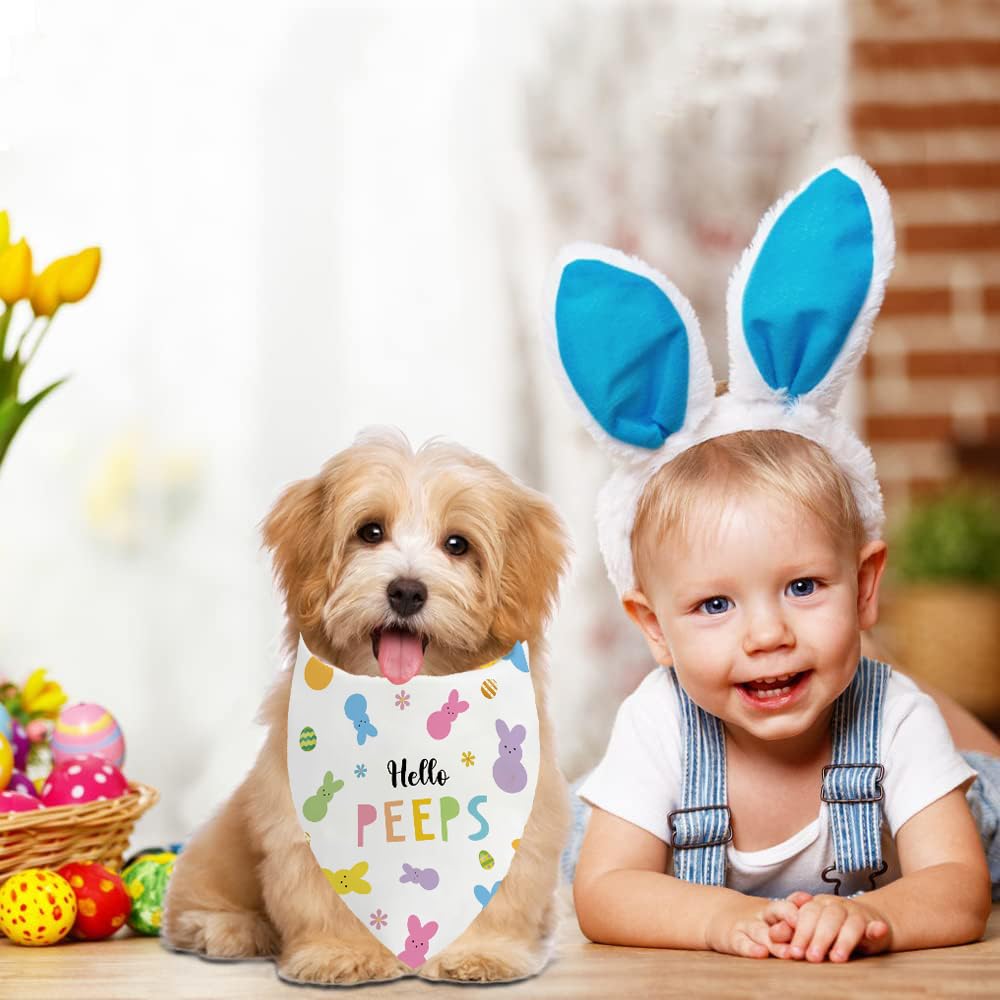 UMISKAM bandanas chien reglable en matiere douce, confort et ajustement facile