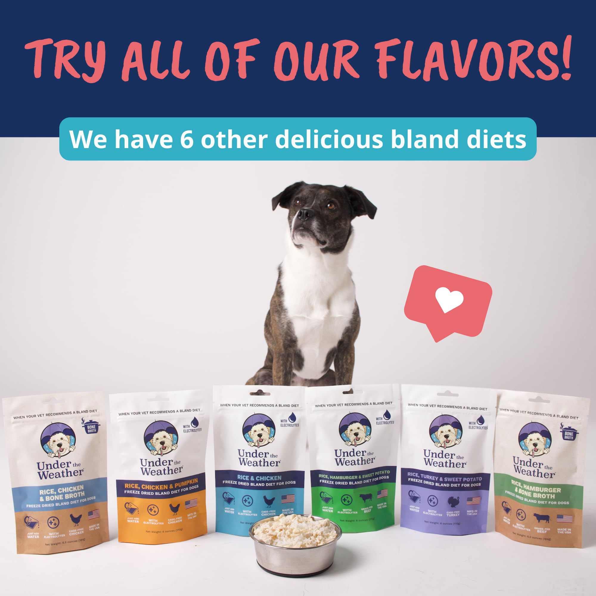 Under the Weather Bland Diet: produit fabriqué aux États‑Unis avec ingrédients humains