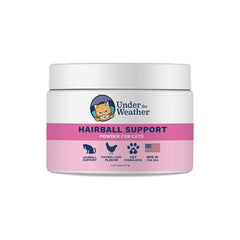 Under the Weather Hairball Supplement – bouteille prête à verser pour faciliter l'alimentation du chat.