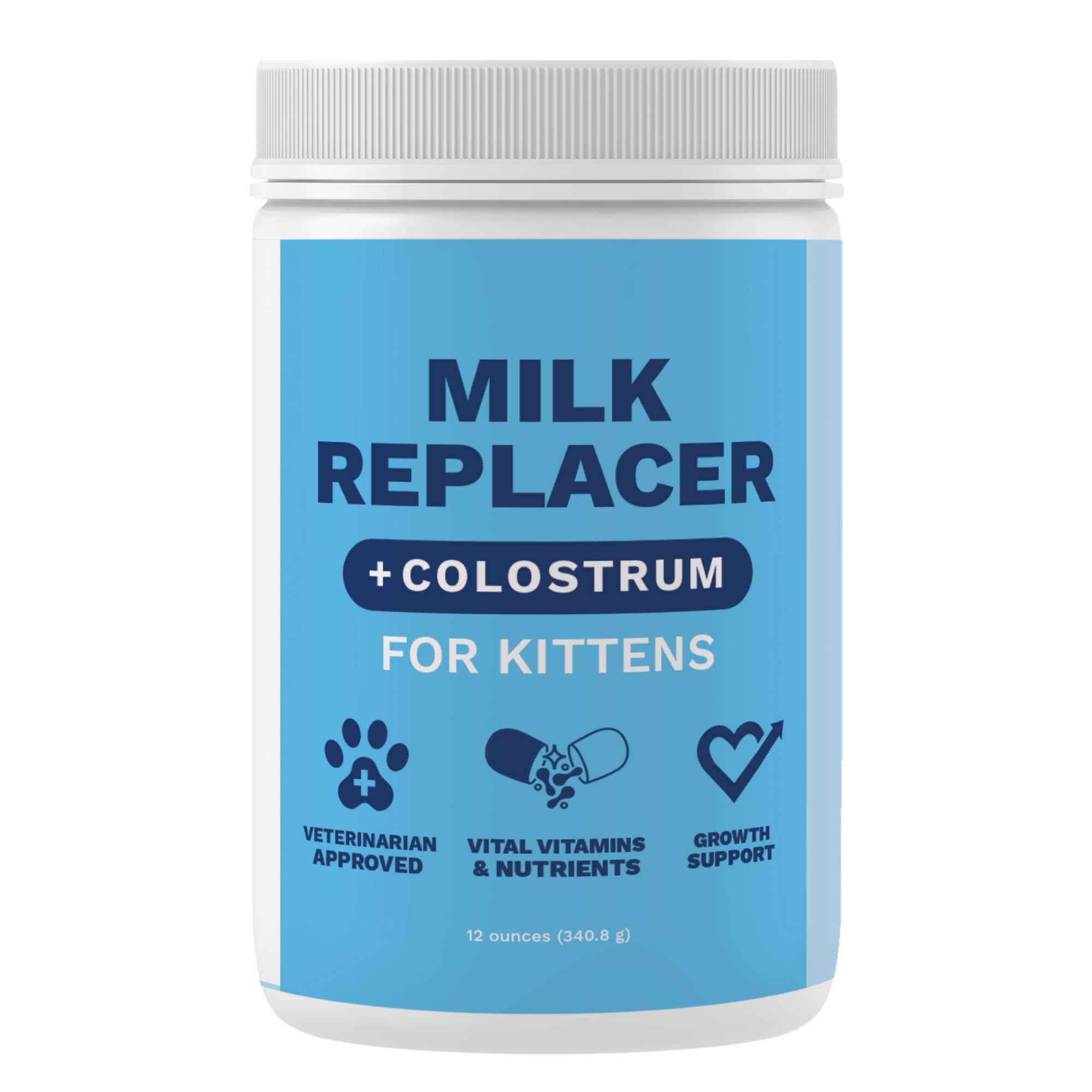 Under the Weather Lait chaton en poudre dans l’emballage, substitut nutritif.
