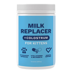Under the Weather Lait chaton en poudre dans l’emballage, substitut nutritif.