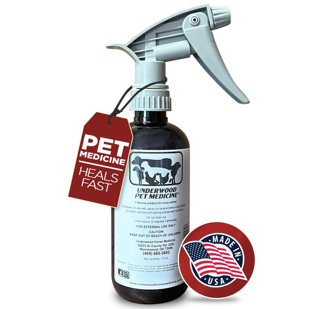 Underwood Spray Soin Plaies Animaux – flacon pratique et application rapide