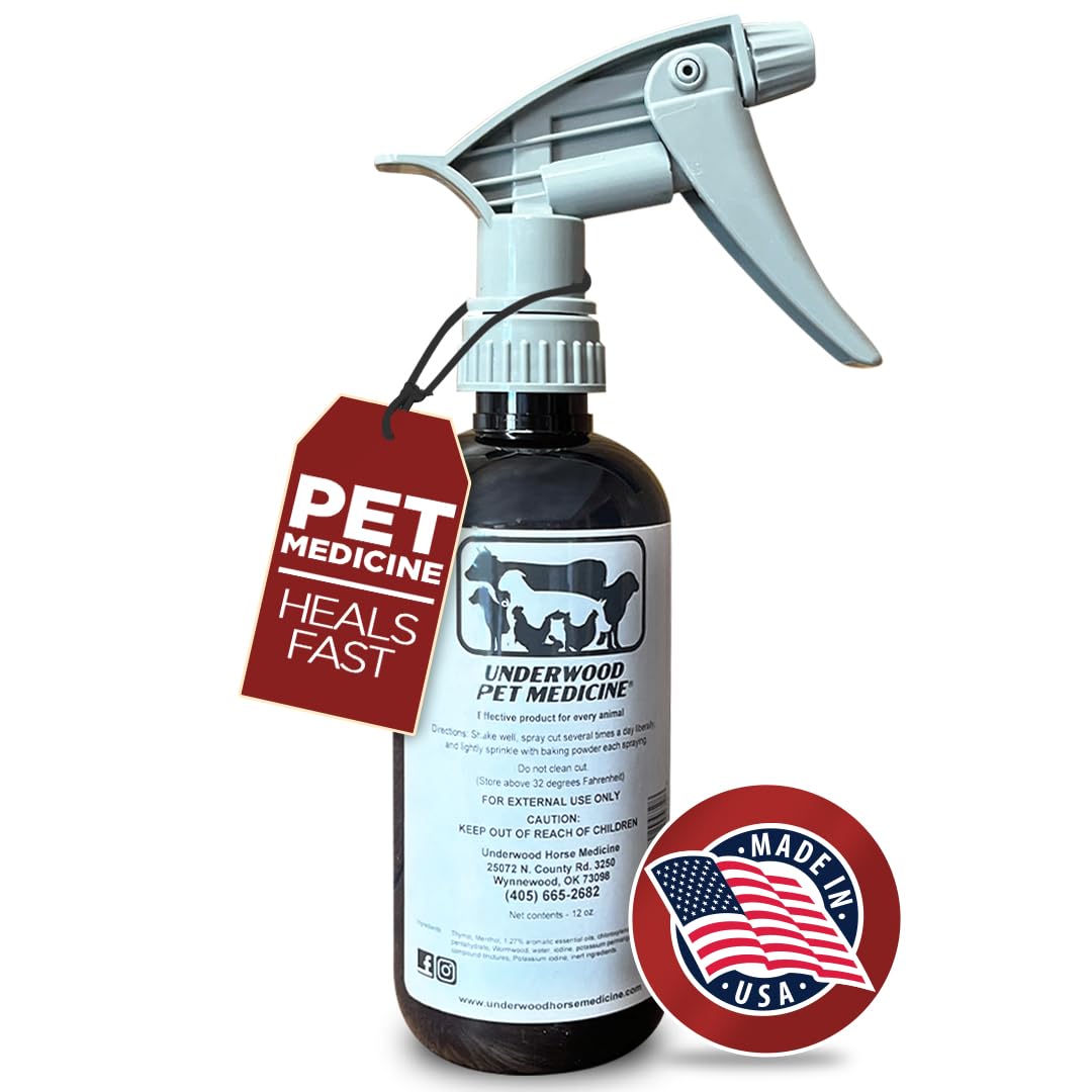 Underwood Spray Soin Plaies Animaux – flacon pratique et application rapide