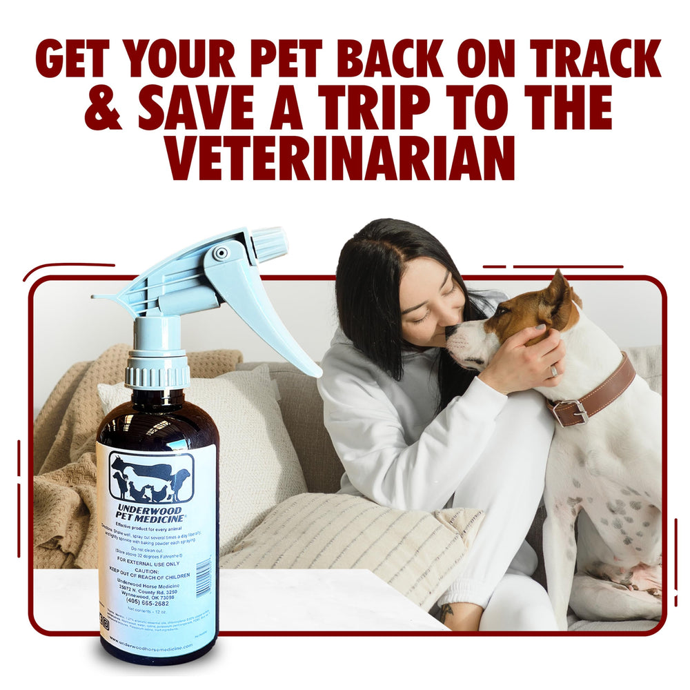 Underwood Spray Soin Plaies Animaux – bicarbonate de soude intégré