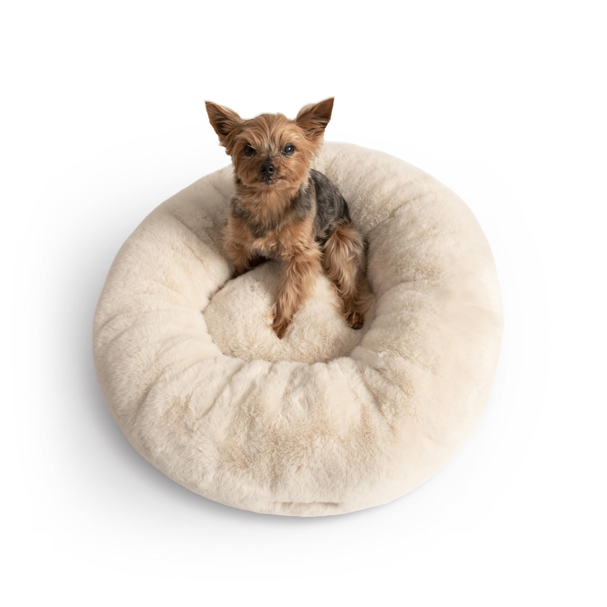 Lit chien doux UnHide Floof en fausse fourrure pour repos apaisé.