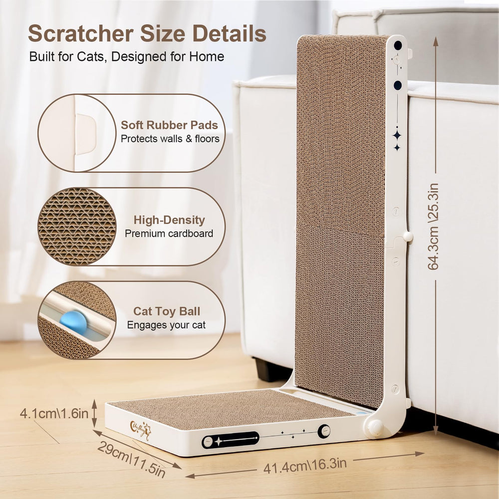 UniBlissy grattoir en carton double-face prolonge l'usage par rotation.