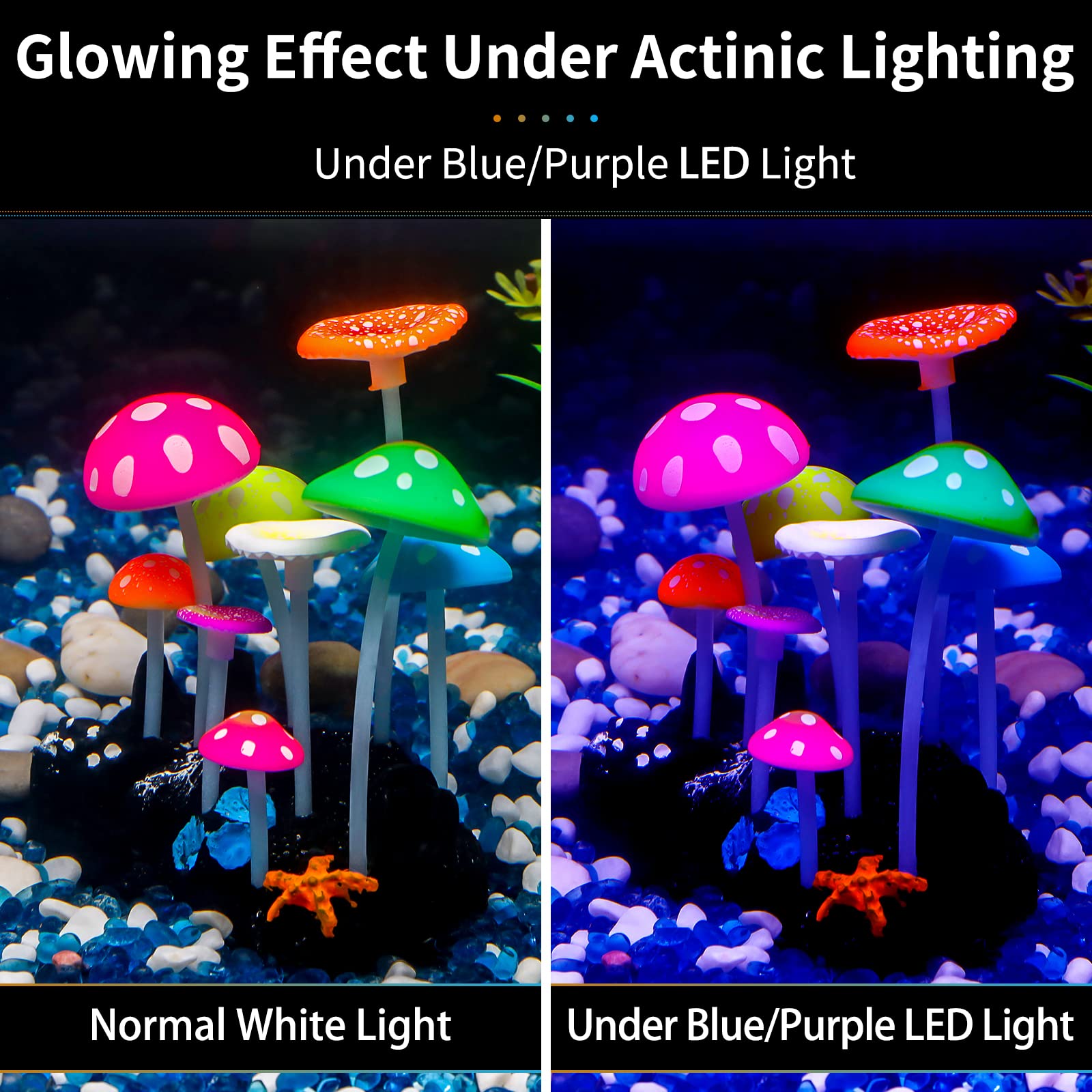 Décor d'aquarium en silicone non toxique pour un look naturel