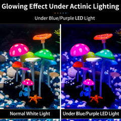 Décor d'aquarium en silicone non toxique pour un look naturel